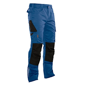 Pantalones de trabajo Jobman 2321 PRACTICAL, con bolsillos para rodilleras, azul I negro, talla 48