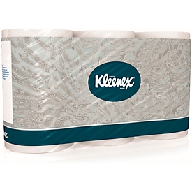 Papel higiénico Kleenex® 8440, de 3 capas, compatible con los dispensadores de papel higiénico Aquarius™ Twin Roll, 36 rollos de 350 hojas cada uno, blanco