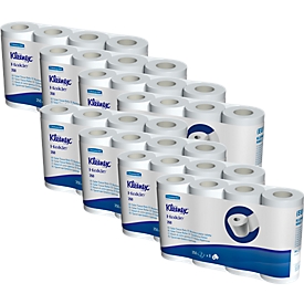 Papel higiénico Kleenex® 8442, 2 capas, compatible con el dispensador de papel higiénico Aquarius™, 64 rollos á 350 hojas, blanco