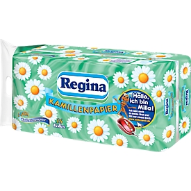 Papel higiénico Regina, 3 capas, 150 hojas por rollo, 16 rollos