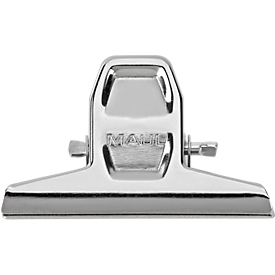 Paper clip MAULpro, Clamping width 12 mm, B55 mm, steel, 10 pieces,