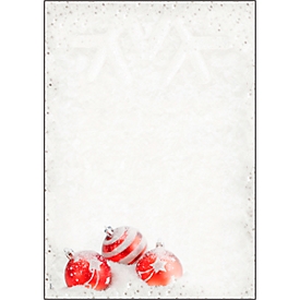 Papier à motif spécial Noël Winter Flair, format A4, imprimable recto-verso, 100 feuilles