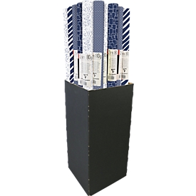 Papier cadeau CLAIREFONTAINE Excellia Men in Blue, 30 rouleaux, 200 × 70 cm, bleu-blanc, 80g/m