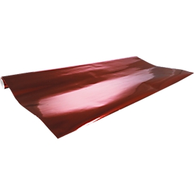 Papier cadeau CLAIREFONTAINE Rhodia rouleau de papier alu, 10 rouleaux, 200 x 70 cm, métallisé, 80g/m², rouge