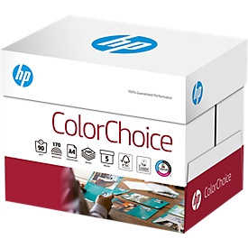 Papier copieur ColorChoice Hewlett Packard, format A4, 90 g/m², ultra blanc, 1 carton = 5 x 500 feuilles