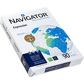 Papier copieur Expression Navigator, format A3, 90 g/m², ultra blanc, 1 bloc = 500 feuilles