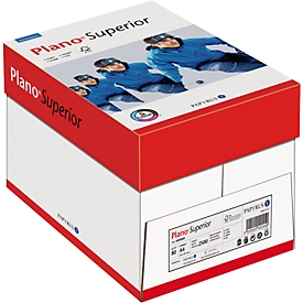 Papier copieur Plano® Superior Papyrus, format A4, 80 g/m², ultra blanc, 1 carton = 5 x 500 feuilles