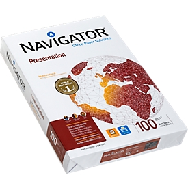 Papier copieur Presentation Navigator, format A3, 100 g/m², ultra blanc, 1 bloc = 500 feuilles