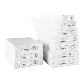 Papier copieur SCHÄFER SHOP Standard, format A4, 80 g/m², blanc, 1 boîte = 10 x 500 feuilles