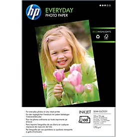 Papier photo Everyday HP, brillant, 10 x 15 cm, 100 feuilles