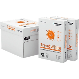Papier recyclé TrendWhite Steinbeis, format A4, 80 g/m², blanc presse, 5 x 500 feuilles