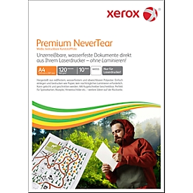 Papier synthétique Xerox Premium NeverTear, DIN A4, 120 µm, blanc mat, 1 paquet = 10 feuilles