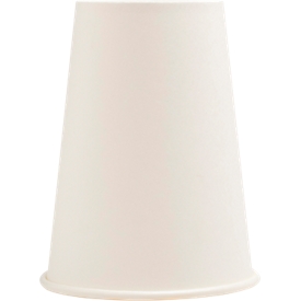 Papieren beker ProNappe, inhoud 0,2 l, bijzonder stevig, zonder plastic toevoegingen, Ø 75 x H 345 mm, recyclebaar FSC® karton, wit, 50 stuks
