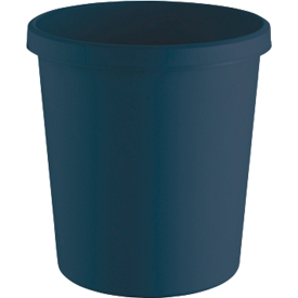 Papierkorb Helit The German, Volumen 18 l, umlaufender Griffrand, Recyclingkunststoff, Ø 315 x H 331 mm, blau