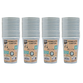 Pappbecher ProNappe, Inhalt 0,2 l, besonders stabil, ohne Kunststoffzusätze, Ø 75 x H 175 mm, FSC®-Karton, himmelblau, 60 Stück