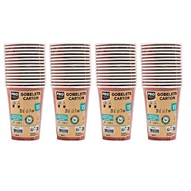 Pappbecher ProNappe, Inhalt 0,2 l, besonders stabil, ohne Kunststoffzusätze, Ø 75 x H 175 mm, recycelbarer FSC®-Karton, rot, 60 Stück