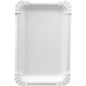 Pappteller, weiß, 130 x 200 mm, 250 St.
