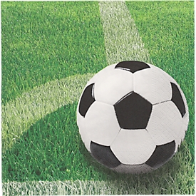 Papstapier-Servietten „Football“ – FSC®-zertifiziert – 3-lagig – L 330 x H 330 mm – 20 Stück
