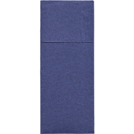 Papstar Bestecktaschen Royal Collection, integrierte Besteckfalz, B 200 x H 82,5 mm, FSC®-zertifiziert, Premium-Tissue, dunkelblau, 6 x 50 Stück