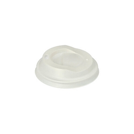 Papstar C-PLA couvercle de gobelet Ø 8 cm, blanc, compostable (EN 13432), jusqu'à 85 °C, 50 pièces