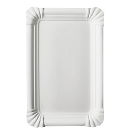 Papstar Einweg-Pappteller pure eckig 130 x 200 mm weiß, FSC, 4 x 250 Stück