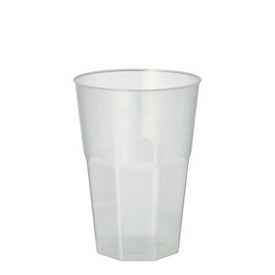 Papstar herbruikbare beker 0,3 l - onbreekbaar, PP, Ø 8×H 11 cm, recyclebaar, vaatwasmachinebestendig, set van 30