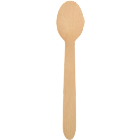 Papstar Holzlöffel Pure, splitterfrei, L 157 mm, FSC®-zertifiziertes Birkenholz, naturfarben, 100 Stück