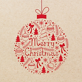 Papstar servetten "Christmas Ball", 3-laags, 1/4 vouw, gerecycled papier, 20 stuks