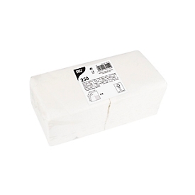 Papstar Servietten, 2-lagig, 1/4-Falz, B 240 x H 240 mm, FSC®-zertifiziert, Tissue, weiß, 250 Stück