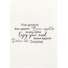 Papstar serviettes de table snack Daily Collection, 1/4-plis, imprimé, L 240 x H 165 mm, certifié FSC®, papier tissu, blanc, 300 pièces