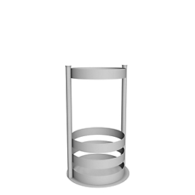 Paragüero, también apto para paraguas de bolsillo, Ø 270 x H 500 mm, acero inoxidable