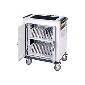 PARAT PARAPROJECT Trolley i32 PRO - Wagen sync, charge, secure and transport - für 32 Tablets - verriegelbar - ABS-Kunststoff, Stahl - weiß