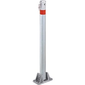 Parking post for cars, different locking system