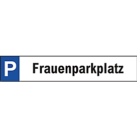 Parkplatzschild, Frauenparkplatz