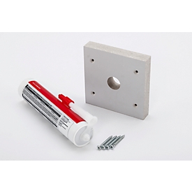 Pasacables para el armario de carga de baterías CEMO Basic/Premium/Premium Plus, puede utilizarse para el cableado con sistemas de alarma contra incendios, ignífugo, plateado