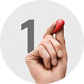 Pâte modelable fixante Sugru by tesa®, paquet de 3x  3,5 g, noir, blanc,  rouge