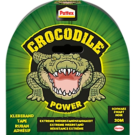Pattex Crocodile Power Tape, L 3000 x l 48 mm, noir, résistant à la température. -10°C-+50°C