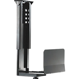 PC-Halterung Neomounts by NewStar CPU-D200, vertikal, bis 30 kg,  manuell höhen- & breitenverstellbar, inkl. Befestigungsmaterial, schwarz