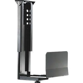 PC mount Neomounts by NewStar CPU-D200, vertical, up to 30 kg, manual height &amp; width adjustable, incl. mounting material, black