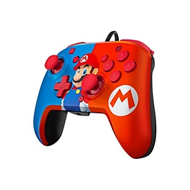 PDP Faceoff Deluxe+ Audio Wired Controller - Game Pad - kabelgebunden - Power Pose Mario - für Nintendo Switch
