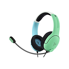 PDP Gaming LVL40 - Headset - ohrumschließend - kabelgebunden - 3,5 mm Stecker - grün, Aloha Blue