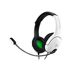 PDP Gaming LVL40 - Headset - ohrumschließend - kabelgebunden - 3,5 mm Stecker - weiß
