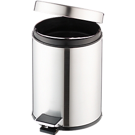 Pedaalemmer - 3 liter -  Ø 200 x H 280 mm - rvs