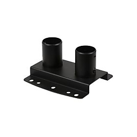 Peerless-AV Modular Series MOD-CPF2 - Montagekomponente (Decken-/Bodenmontageplatte mit zwei Stangen) - für Flachbildschirm / Projektor - schwarze Pulverbeschichtung - Bildschirmgröße: 116.8-228.6 cm (46"-90")