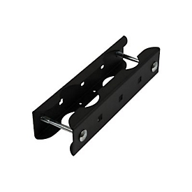 Peerless Modular Series Dual Pole Display Stacking Clamp - Montagekomponente (Klemme) - für LCD-Display - schwarze Pulverbeschichtung - Bildschirmgröße: 116.8-228.6 cm (46"-90") - für P/N: MOD-FPMD2, MOD-FPMS2