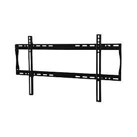 Peerless PARAMOUNT Universal Flat Wall Mount PF650 - Befestigungskit (Wandplatte, Adapter für Halterung) - für Flachbildschirm - kaltgewalzter Stahl - Glanzschwarz - Bildschirmgröße: 94-190.5 cm (39"-75")