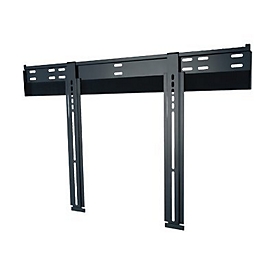 Peerless Slimline Universal Ultra-Thin Flat Wall Mount SUF660P - Befestigungskit (Wandplatte, Adapter für Halterung) - für Flachbildschirm - kaltgewalzter Stahl - Hochglanz-schwarz (40"-80")