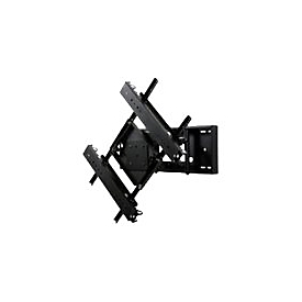 Peerless SmartMount - Befestigungskit (Wandmontage, Betondübel, Adapter für Halterung, Montageplatte) - für Videoleinwand - schwarze Pulverbeschichtung - Bildschirmgröße: 116.8-177.8 cm (46"-70") - Wandmontage