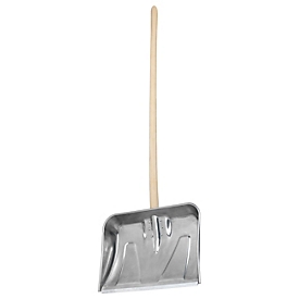 Pelle à neige Flora, pour manches de Ø 41 mm, manche détaché inclus, L 500 x P 390 mm, aluminium/tôle d'acier/bois