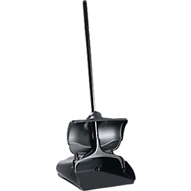Pelle à poussière Rubbermaid Lobby Pro® Executive-Serie™, avec manche &amp; couvercle, plastique, noir